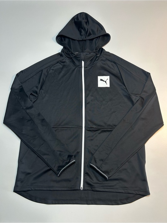 Puma Other - Puma Men's Full Zip Track Jacket Hoodie Black White Logo Activewear